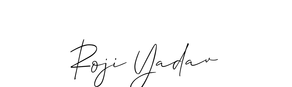 Make a beautiful signature design for name Roji Yadav. Use this online signature maker to create a handwritten signature for free. Roji Yadav signature style 2 images and pictures png