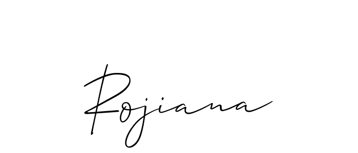 if you are searching for the best signature style for your name Rojiana. so please give up your signature search. here we have designed multiple signature styles  using Allison_Script. Rojiana signature style 2 images and pictures png