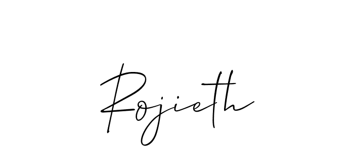 Similarly Allison_Script is the best handwritten signature design. Signature creator online .You can use it as an online autograph creator for name Rojieth. Rojieth signature style 2 images and pictures png