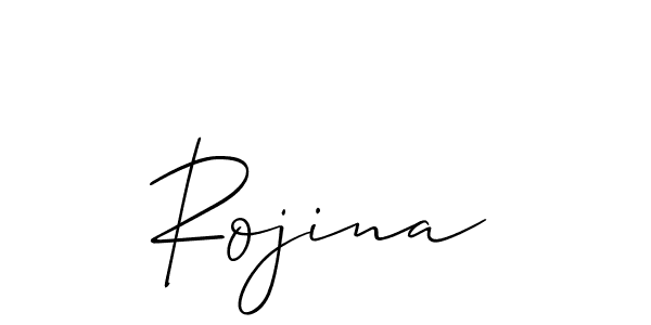 Also we have Rojina name is the best signature style. Create professional handwritten signature collection using Allison_Script autograph style. Rojina signature style 2 images and pictures png