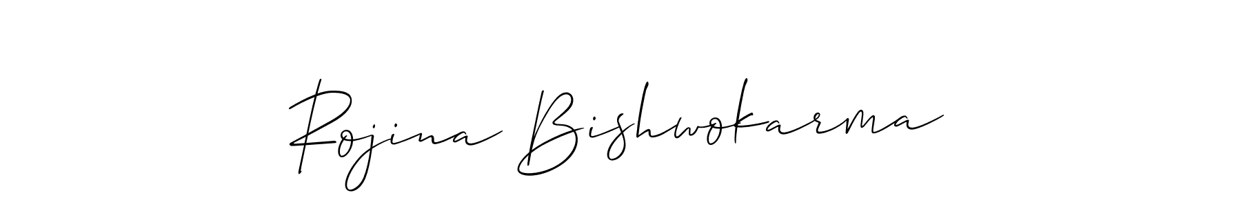 Here are the top 10 professional signature styles for the name Rojina Bishwokarma. These are the best autograph styles you can use for your name. Rojina Bishwokarma signature style 2 images and pictures png