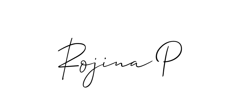 This is the best signature style for the Rojina P name. Also you like these signature font (Allison_Script). Mix name signature. Rojina P signature style 2 images and pictures png