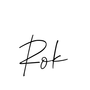 You should practise on your own different ways (Allison_Script) to write your name (Rok) in signature. don't let someone else do it for you. Rok signature style 2 images and pictures png