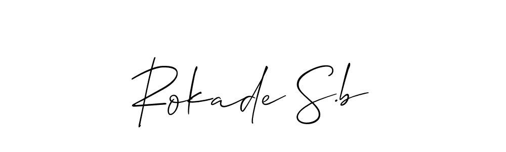 Make a beautiful signature design for name Rokade S.b. Use this online signature maker to create a handwritten signature for free. Rokade S.b signature style 2 images and pictures png