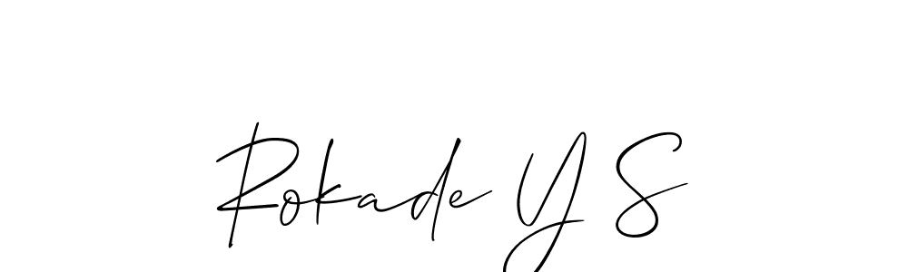 Best and Professional Signature Style for Rokade Y S. Allison_Script Best Signature Style Collection. Rokade Y S signature style 2 images and pictures png