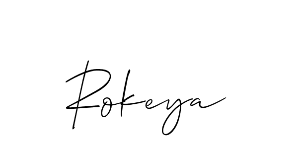 Once you've used our free online signature maker to create your best signature Allison_Script style, it's time to enjoy all of the benefits that Rokeya name signing documents. Rokeya signature style 2 images and pictures png