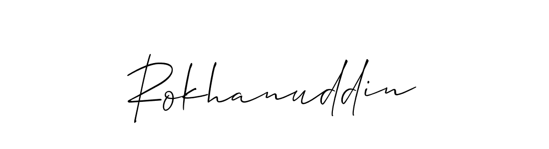 Make a short Rokhanuddin signature style. Manage your documents anywhere anytime using Allison_Script. Create and add eSignatures, submit forms, share and send files easily. Rokhanuddin signature style 2 images and pictures png