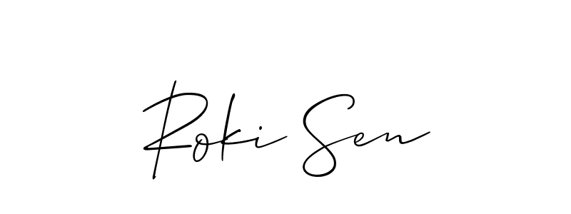 Once you've used our free online signature maker to create your best signature Allison_Script style, it's time to enjoy all of the benefits that Roki Sen name signing documents. Roki Sen signature style 2 images and pictures png