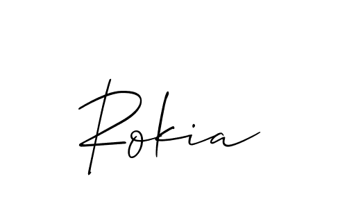 Make a beautiful signature design for name Rokia. Use this online signature maker to create a handwritten signature for free. Rokia signature style 2 images and pictures png