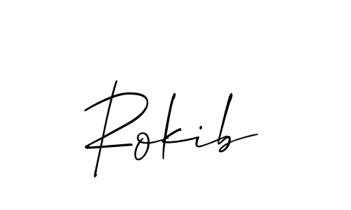 Also we have Rokib name is the best signature style. Create professional handwritten signature collection using Allison_Script autograph style. Rokib signature style 2 images and pictures png