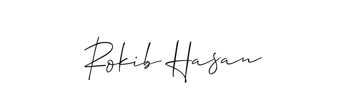 How to Draw Rokib Hasan signature style? Allison_Script is a latest design signature styles for name Rokib Hasan. Rokib Hasan signature style 2 images and pictures png