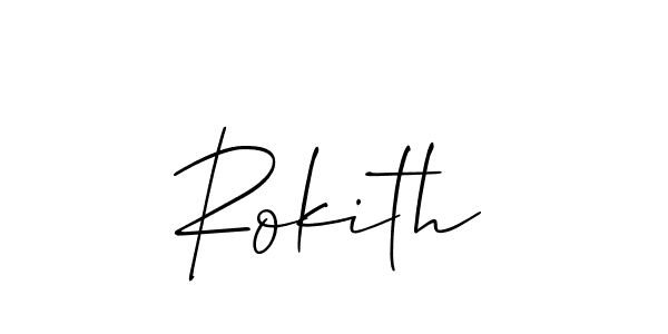 Once you've used our free online signature maker to create your best signature Allison_Script style, it's time to enjoy all of the benefits that Rokith name signing documents. Rokith signature style 2 images and pictures png