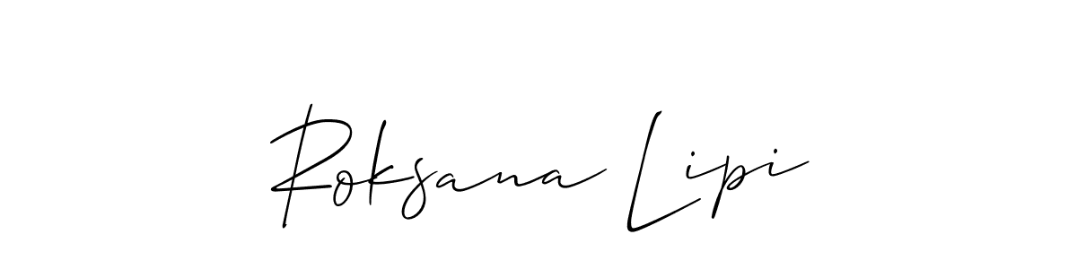 Here are the top 10 professional signature styles for the name Roksana Lipi. These are the best autograph styles you can use for your name. Roksana Lipi signature style 2 images and pictures png