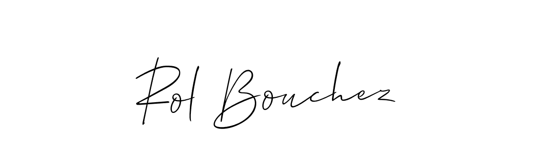 Also You can easily find your signature by using the search form. We will create Rol Bouchez name handwritten signature images for you free of cost using Allison_Script sign style. Rol Bouchez signature style 2 images and pictures png