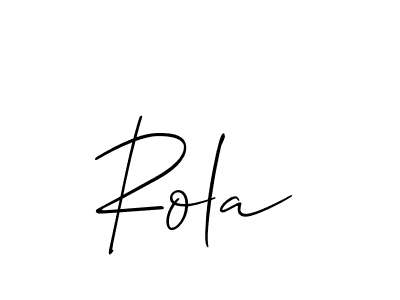 Rola stylish signature style. Best Handwritten Sign (Allison_Script) for my name. Handwritten Signature Collection Ideas for my name Rola. Rola signature style 2 images and pictures png