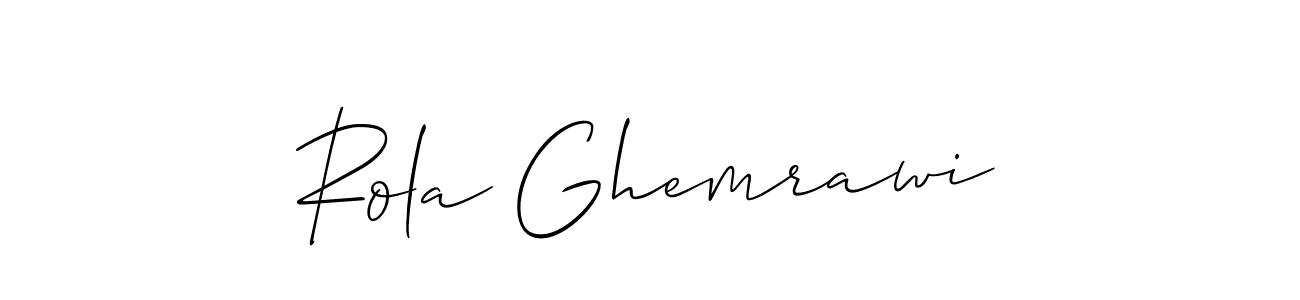 Make a beautiful signature design for name Rola Ghemrawi. Use this online signature maker to create a handwritten signature for free. Rola Ghemrawi signature style 2 images and pictures png