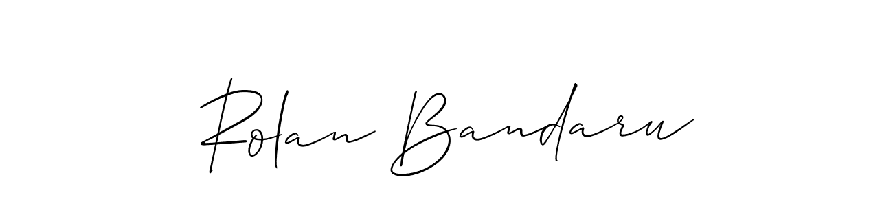 Also You can easily find your signature by using the search form. We will create Rolan Bandaru name handwritten signature images for you free of cost using Allison_Script sign style. Rolan Bandaru signature style 2 images and pictures png