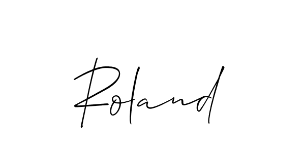 How to make Roland name signature. Use Allison_Script style for creating short signs online. This is the latest handwritten sign. Roland signature style 2 images and pictures png