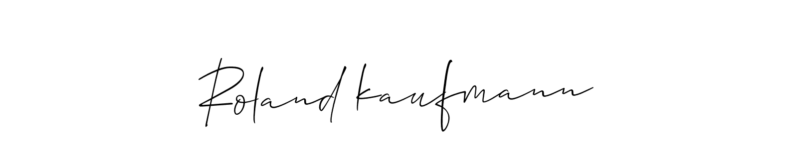 Create a beautiful signature design for name Roland kaufmann. With this signature (Allison_Script) fonts, you can make a handwritten signature for free. Roland kaufmann signature style 2 images and pictures png