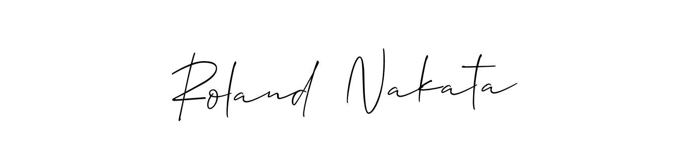 Best and Professional Signature Style for Roland  Nakata. Allison_Script Best Signature Style Collection. Roland  Nakata signature style 2 images and pictures png