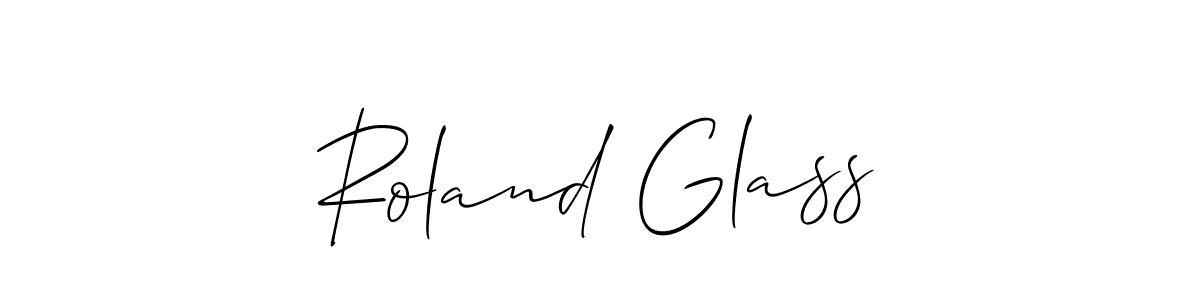 You should practise on your own different ways (Allison_Script) to write your name (Roland Glass) in signature. don't let someone else do it for you. Roland Glass signature style 2 images and pictures png