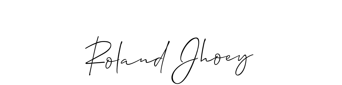 Also You can easily find your signature by using the search form. We will create Roland Jhoey name handwritten signature images for you free of cost using Allison_Script sign style. Roland Jhoey signature style 2 images and pictures png