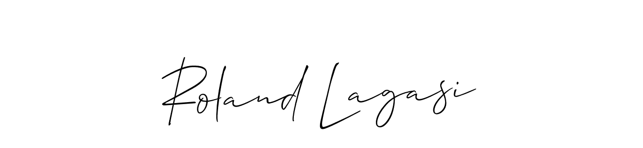 The best way (Allison_Script) to make a short signature is to pick only two or three words in your name. The name Roland Lagasi include a total of six letters. For converting this name. Roland Lagasi signature style 2 images and pictures png