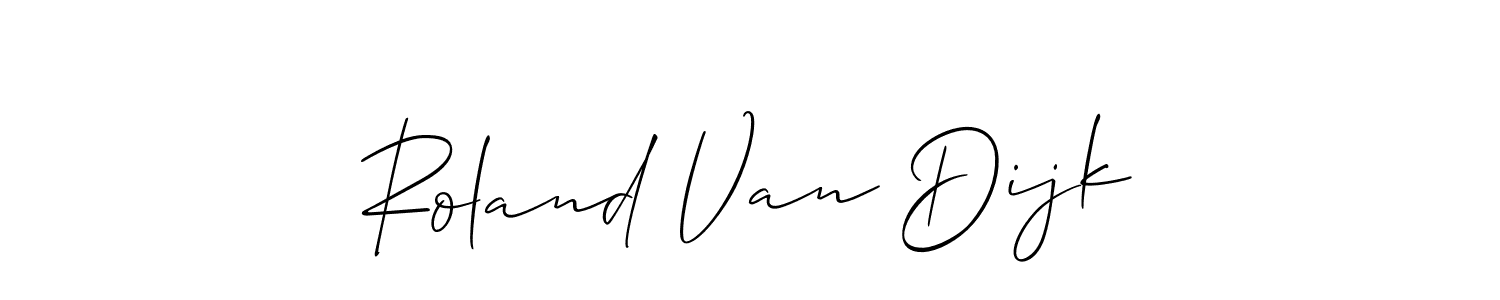 Also You can easily find your signature by using the search form. We will create Roland Van Dijk name handwritten signature images for you free of cost using Allison_Script sign style. Roland Van Dijk signature style 2 images and pictures png