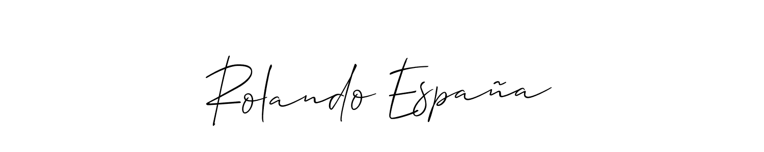 Check out images of Autograph of Rolando España name. Actor Rolando España Signature Style. Allison_Script is a professional sign style online. Rolando España signature style 2 images and pictures png