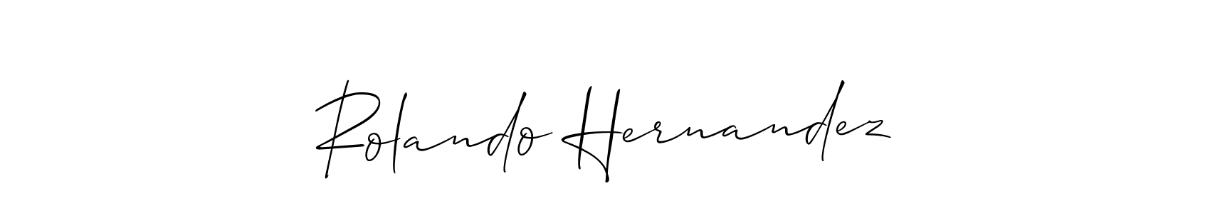 How to make Rolando Hernandez signature? Allison_Script is a professional autograph style. Create handwritten signature for Rolando Hernandez name. Rolando Hernandez signature style 2 images and pictures png