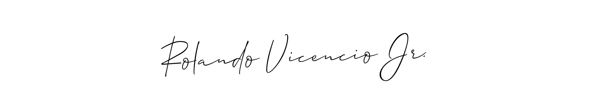 Best and Professional Signature Style for Rolando Vicencio Jr.. Allison_Script Best Signature Style Collection. Rolando Vicencio Jr. signature style 2 images and pictures png