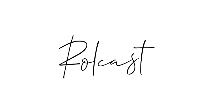 This is the best signature style for the Rolcast name. Also you like these signature font (Allison_Script). Mix name signature. Rolcast signature style 2 images and pictures png