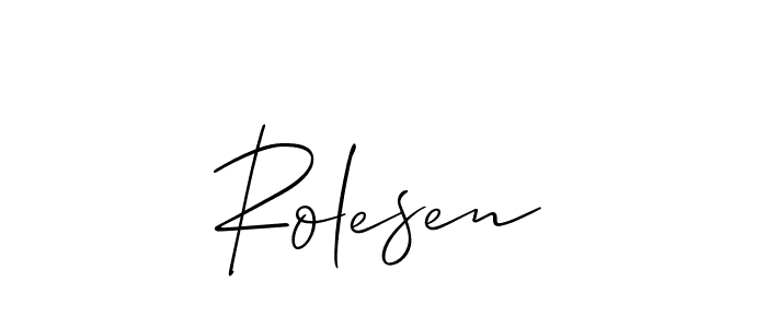 Also You can easily find your signature by using the search form. We will create Rolesen name handwritten signature images for you free of cost using Allison_Script sign style. Rolesen signature style 2 images and pictures png