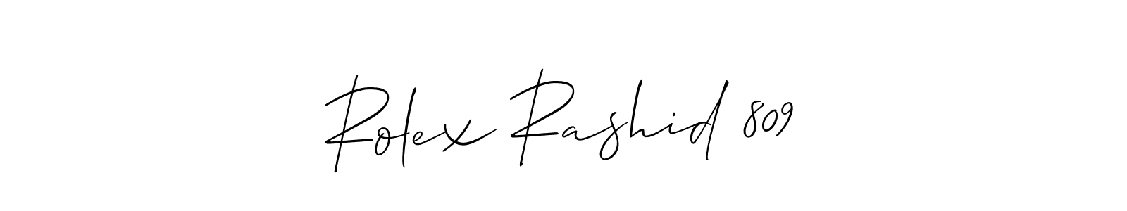 Rolex Rashid 809 stylish signature style. Best Handwritten Sign (Allison_Script) for my name. Handwritten Signature Collection Ideas for my name Rolex Rashid 809. Rolex Rashid 809 signature style 2 images and pictures png