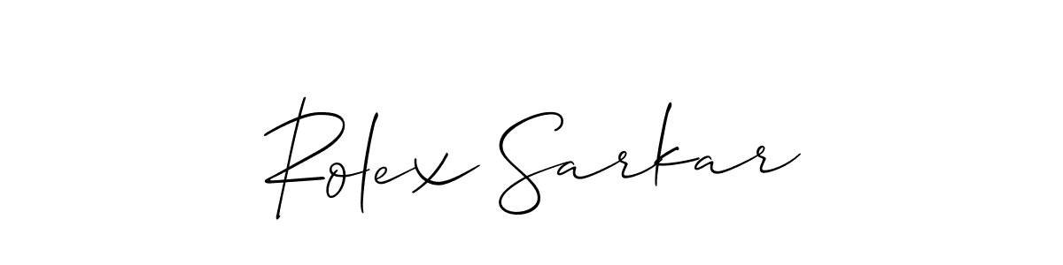Also You can easily find your signature by using the search form. We will create Rolex Sarkar name handwritten signature images for you free of cost using Allison_Script sign style. Rolex Sarkar signature style 2 images and pictures png