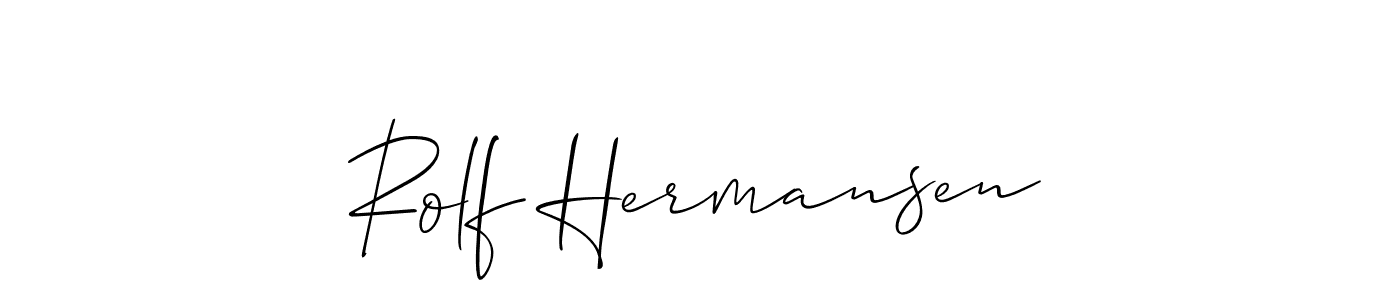 if you are searching for the best signature style for your name Rolf Hermansen. so please give up your signature search. here we have designed multiple signature styles  using Allison_Script. Rolf Hermansen signature style 2 images and pictures png