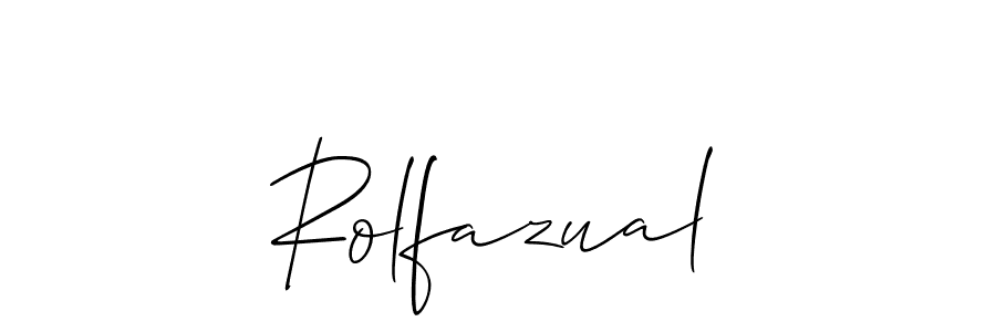 Make a beautiful signature design for name Rolfazual. With this signature (Allison_Script) style, you can create a handwritten signature for free. Rolfazual signature style 2 images and pictures png