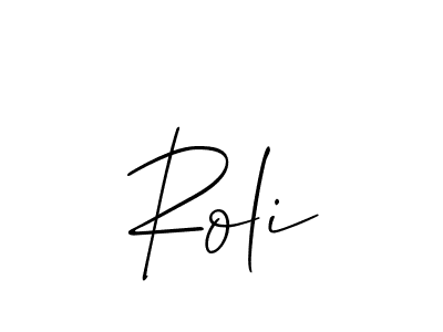 How to Draw Roli signature style? Allison_Script is a latest design signature styles for name Roli. Roli signature style 2 images and pictures png
