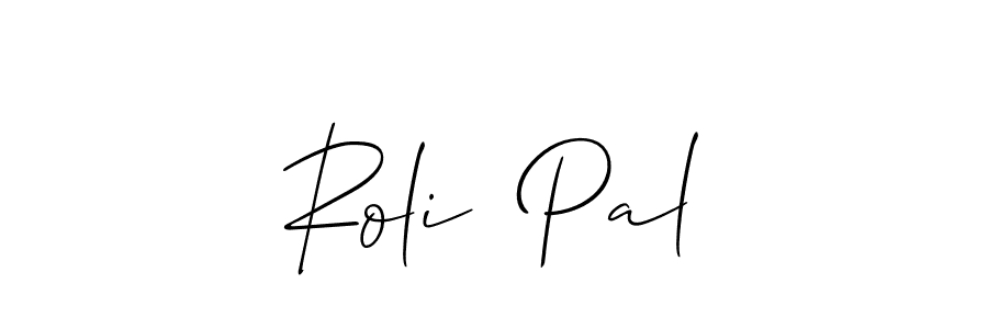 Allison_Script is a professional signature style that is perfect for those who want to add a touch of class to their signature. It is also a great choice for those who want to make their signature more unique. Get Roli  Pal name to fancy signature for free. Roli  Pal signature style 2 images and pictures png