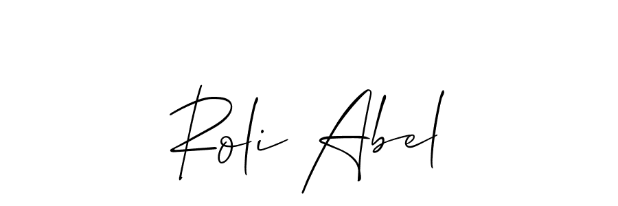 Make a short Roli Abel signature style. Manage your documents anywhere anytime using Allison_Script. Create and add eSignatures, submit forms, share and send files easily. Roli Abel signature style 2 images and pictures png