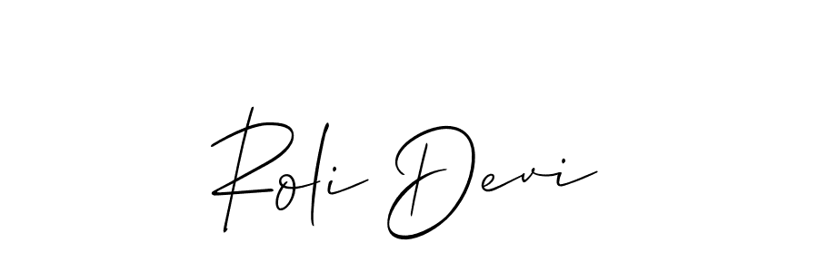 Also You can easily find your signature by using the search form. We will create Roli Devi name handwritten signature images for you free of cost using Allison_Script sign style. Roli Devi signature style 2 images and pictures png