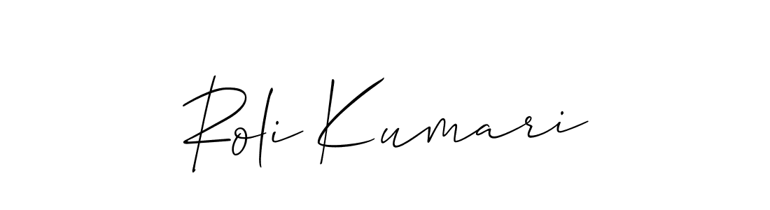 How to make Roli Kumari signature? Allison_Script is a professional autograph style. Create handwritten signature for Roli Kumari name. Roli Kumari signature style 2 images and pictures png