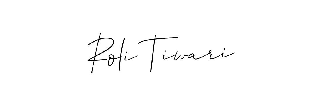 Also we have Roli Tiwari name is the best signature style. Create professional handwritten signature collection using Allison_Script autograph style. Roli Tiwari signature style 2 images and pictures png