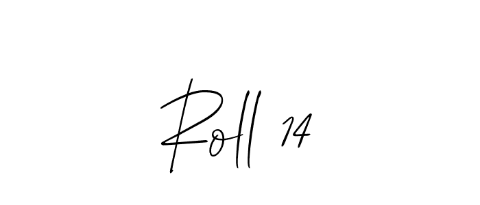 How to Draw Roll 14 signature style? Allison_Script is a latest design signature styles for name Roll 14. Roll 14 signature style 2 images and pictures png