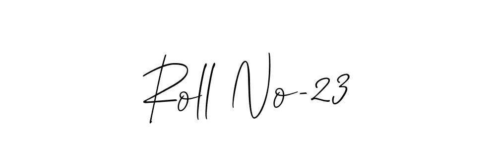Design your own signature with our free online signature maker. With this signature software, you can create a handwritten (Allison_Script) signature for name Roll No-23. Roll No-23 signature style 2 images and pictures png