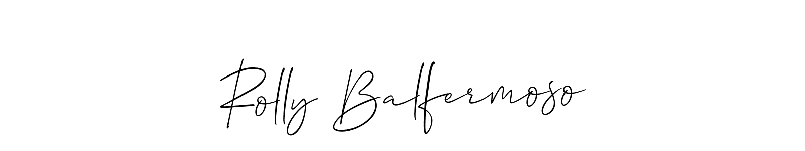 Make a beautiful signature design for name Rolly Balfermoso. Use this online signature maker to create a handwritten signature for free. Rolly Balfermoso signature style 2 images and pictures png