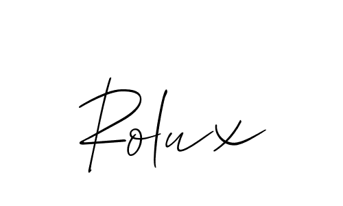 You can use this online signature creator to create a handwritten signature for the name Rolux. This is the best online autograph maker. Rolux signature style 2 images and pictures png