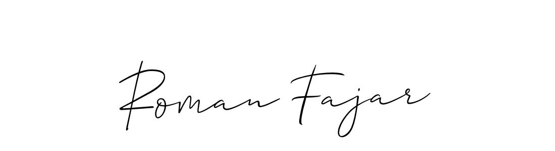 See photos of Roman Fajar official signature by Spectra . Check more albums & portfolios. Read reviews & check more about Allison_Script font. Roman Fajar signature style 2 images and pictures png