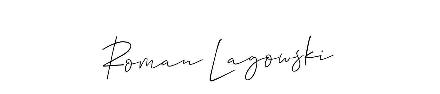 Make a beautiful signature design for name Roman Lagowski. Use this online signature maker to create a handwritten signature for free. Roman Lagowski signature style 2 images and pictures png