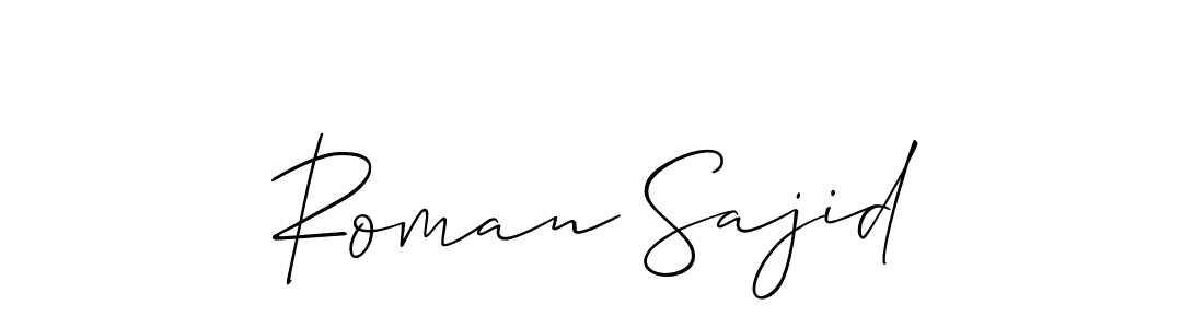 You can use this online signature creator to create a handwritten signature for the name Roman Sajid. This is the best online autograph maker. Roman Sajid signature style 2 images and pictures png